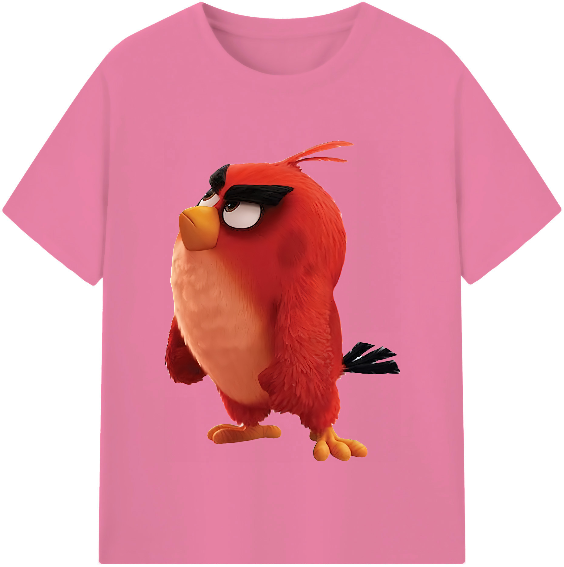 （画像用） Angry Birds アングリーバード 綿100％半袖Tシャツ（フロントプリント）
